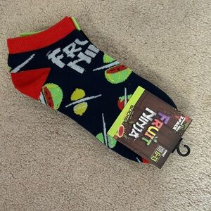 Fruit ninja 3 pack no show low cut men’s socks women’s sizes 6-13 adult